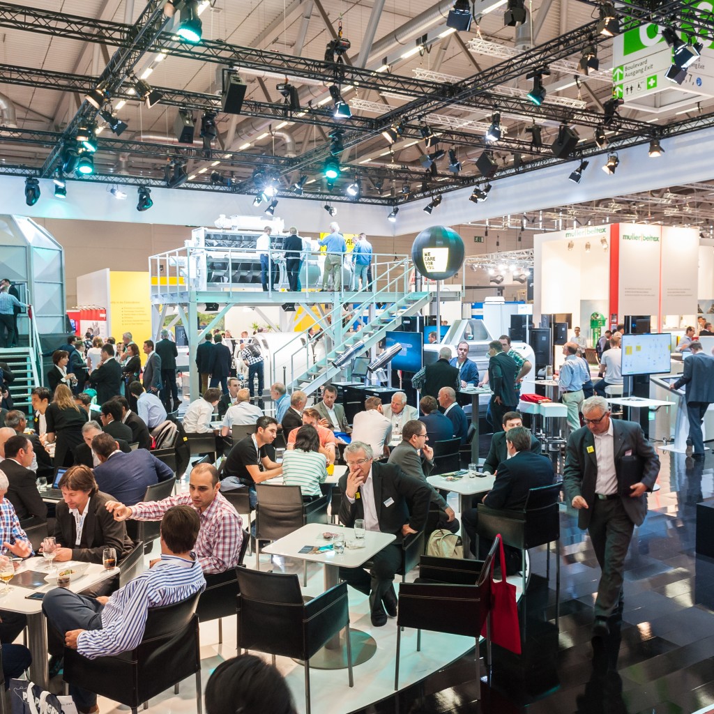 Busy exhibition floor at VICTAM